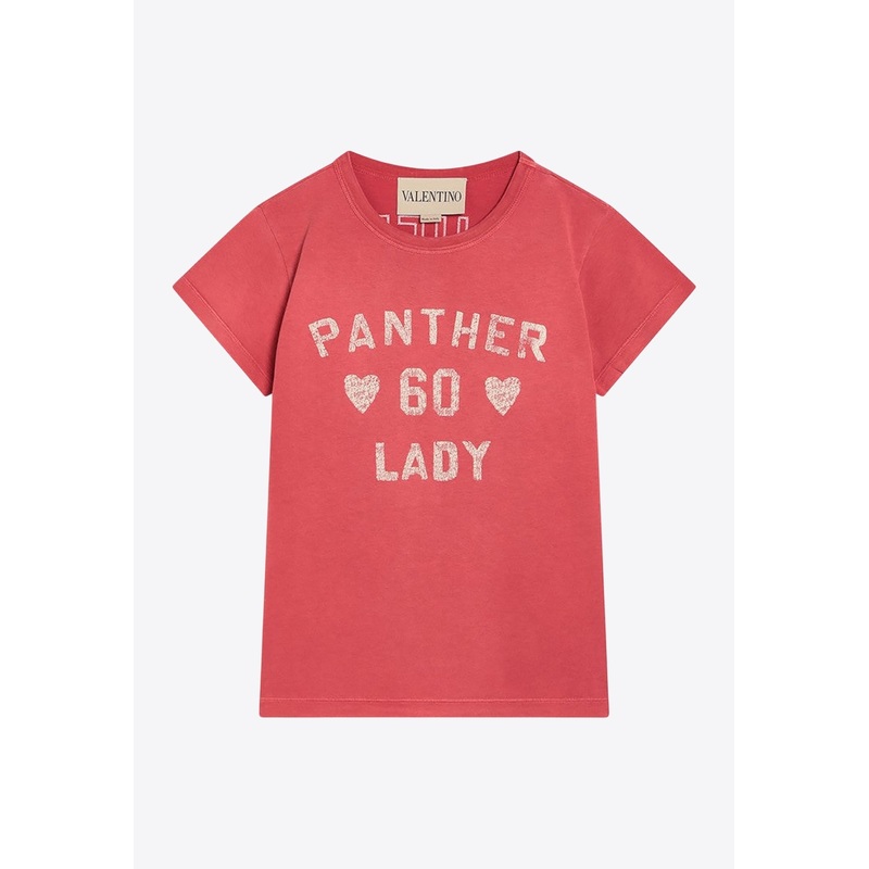 Chez Logo Vintage-Effect T-shirt