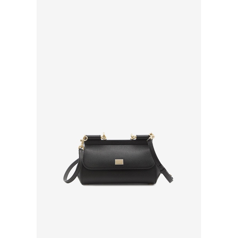 Elongated Sicily Calf Leather Shoulder Bag