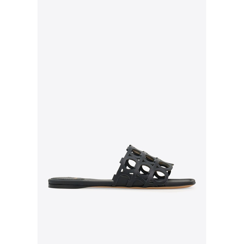 Erne Gancini Leather Slides