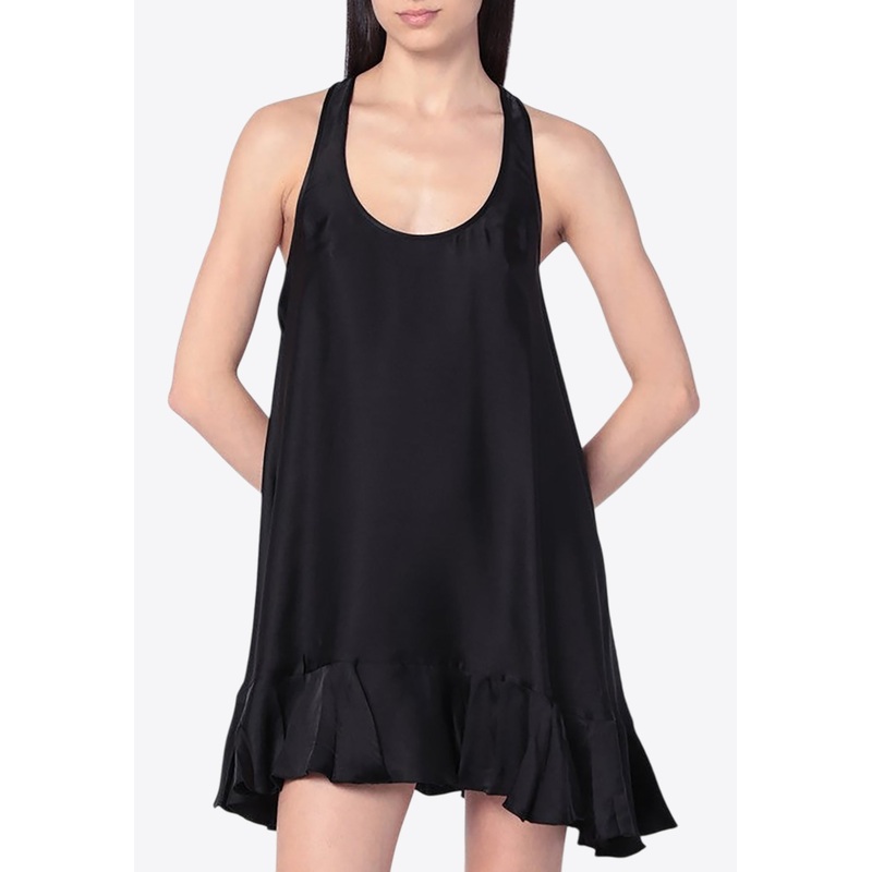 Lilith Silk-Blend Mini Dress