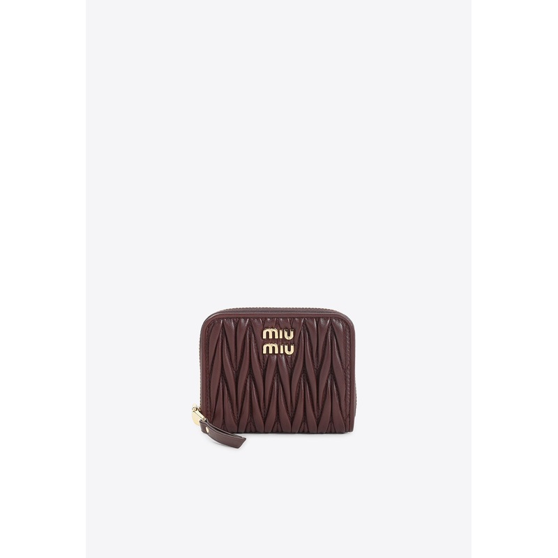 Logo Matelass Leather Zipped Wallet