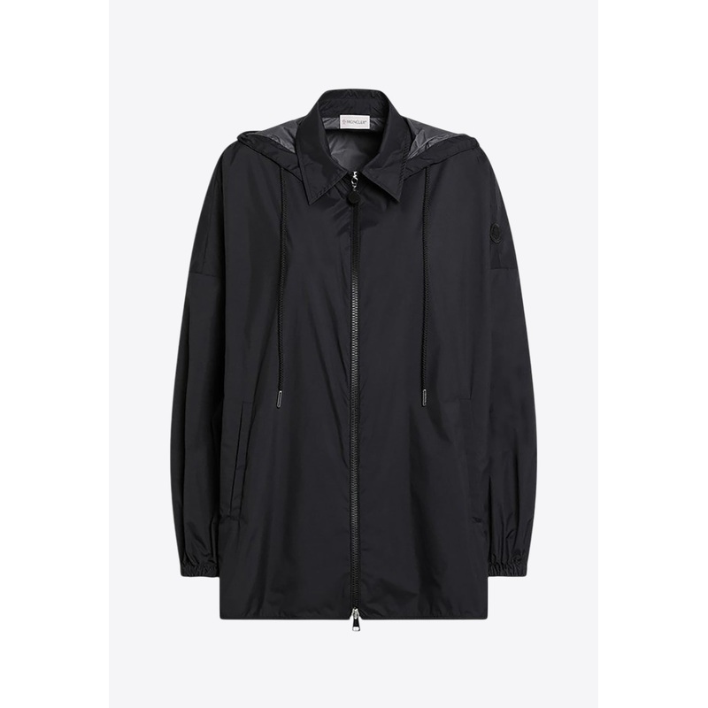 Logo Patch Windbreaker Jacket