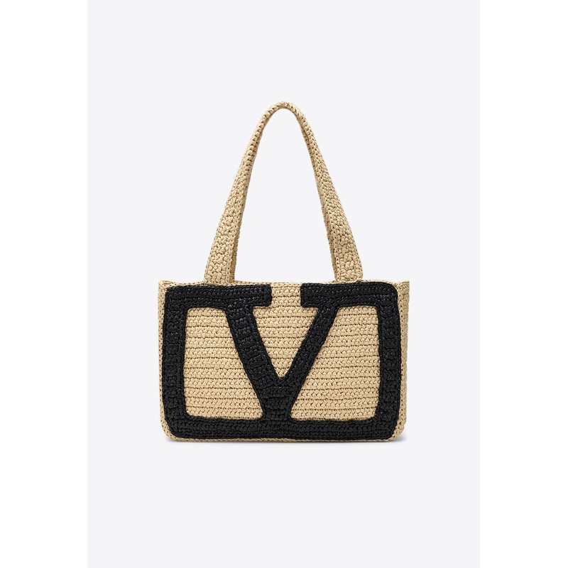 Medium Viva Superstar Crochet Knit Tote Bag