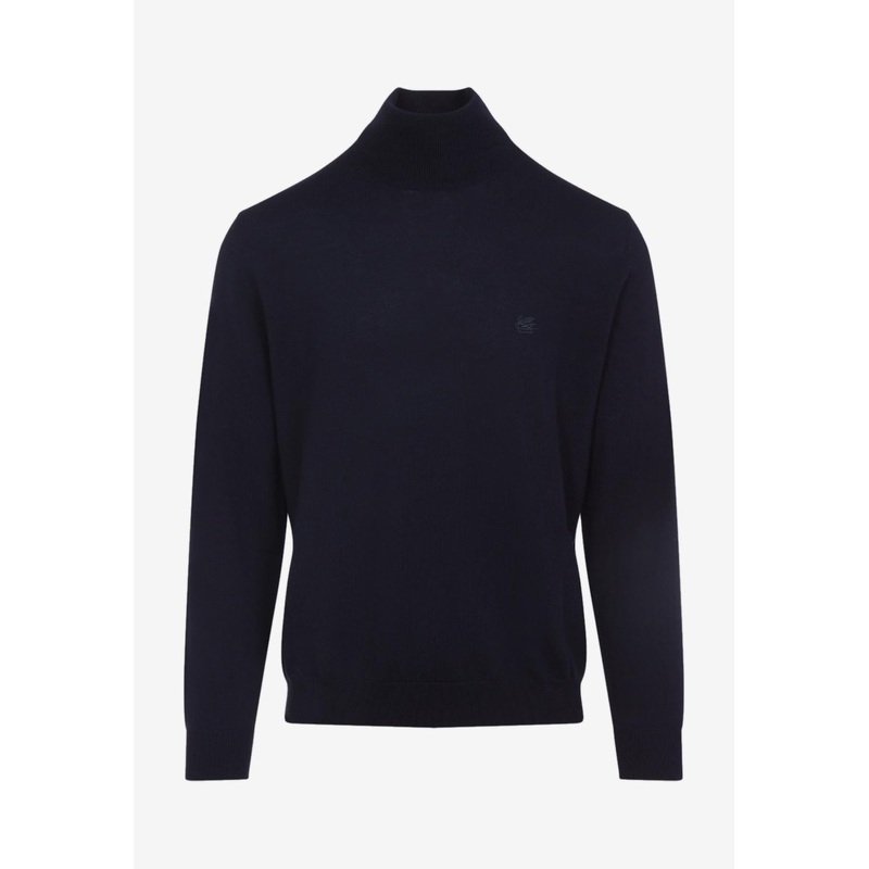 Pegaso-Embroidered High-Neck Sweater
