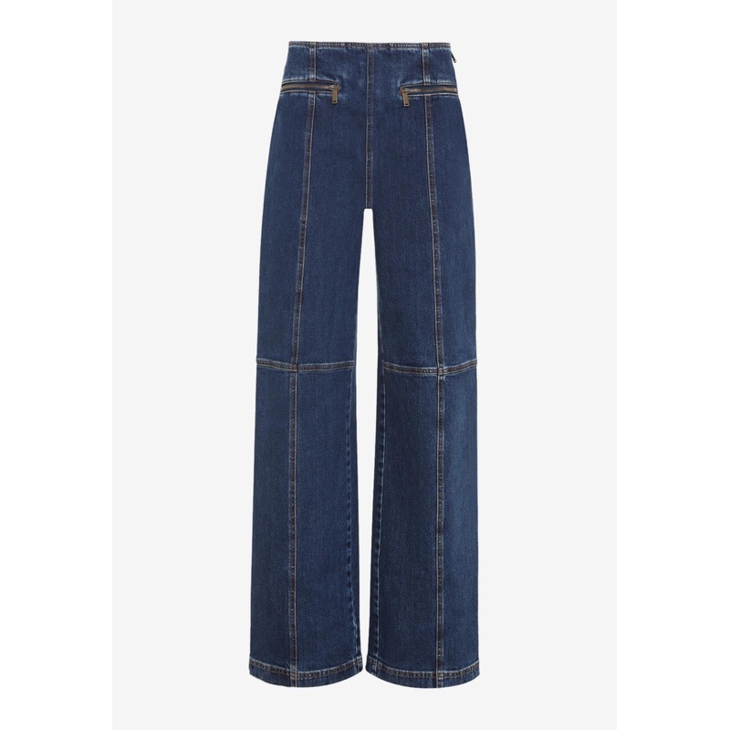 Pegaso-Embroidered Straight-Leg Jeans