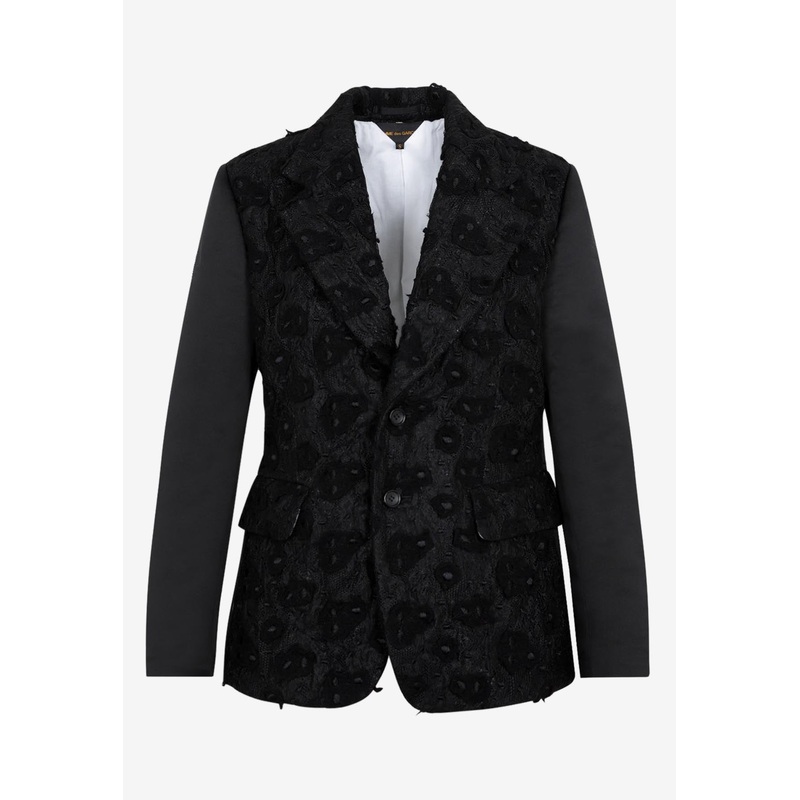 Single-Breasted Embroidered Blazer