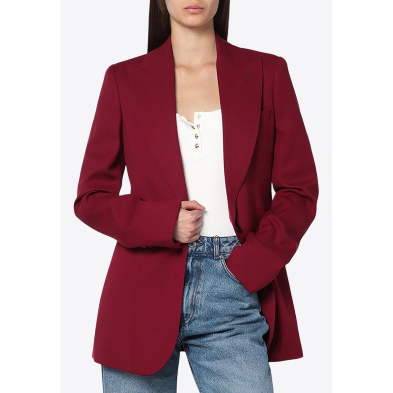 Single-Breasted Wool Jacket