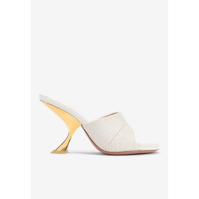 Taylor 90 Woven Raffia Mules