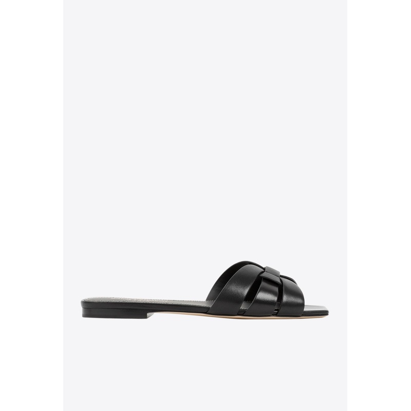 Tribute Leather Flat Sandals
