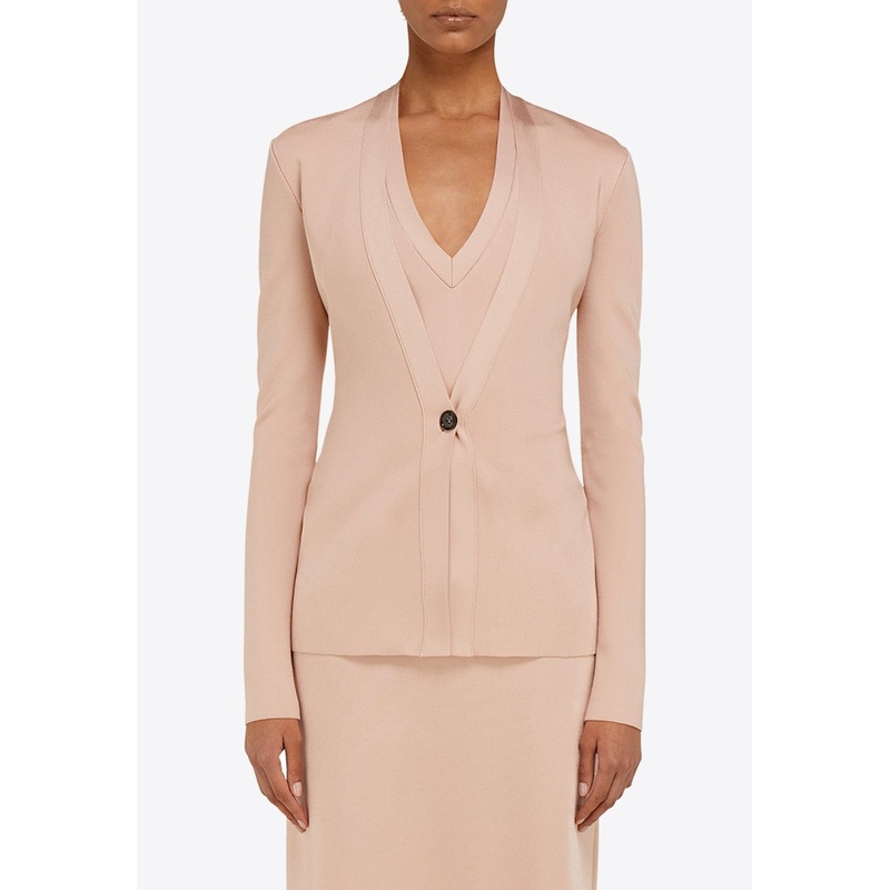 V-neck Knit Cardigan