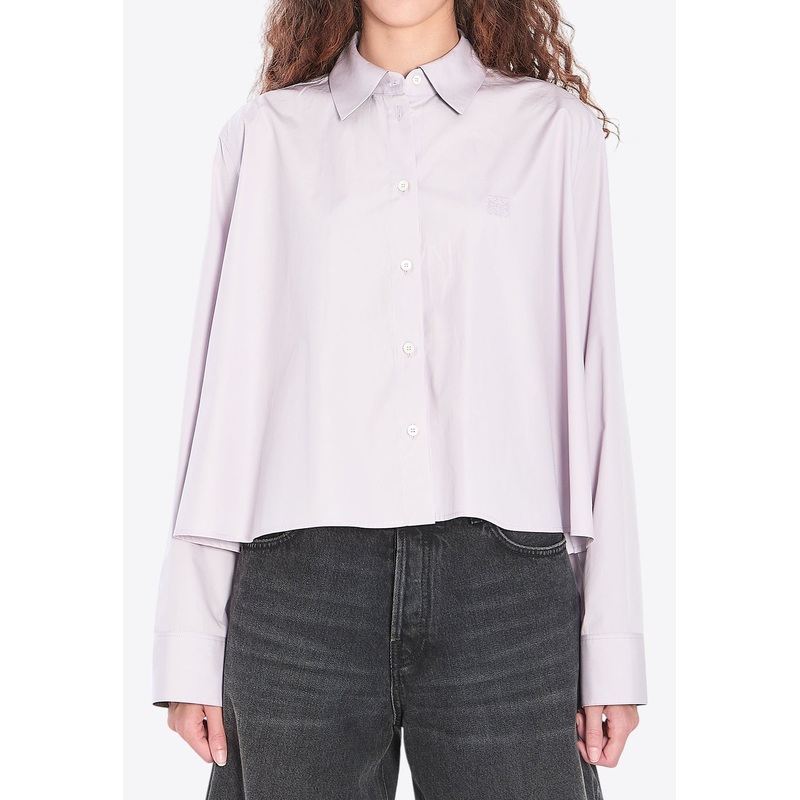 Anagram Trapeze Cropped Shirt