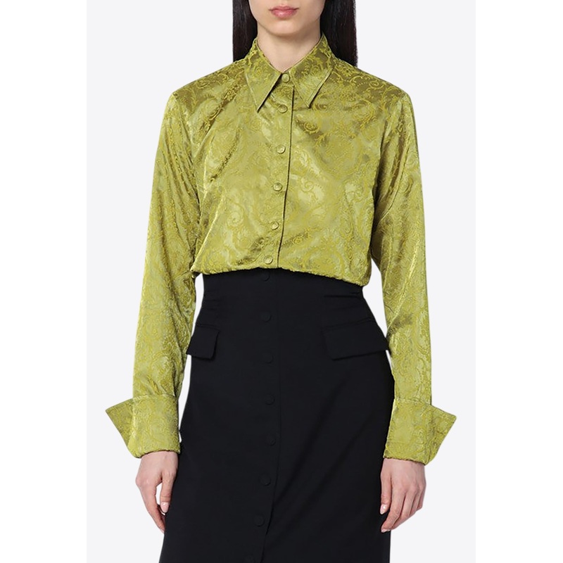 Baroque Patterned Buttoned Shirt