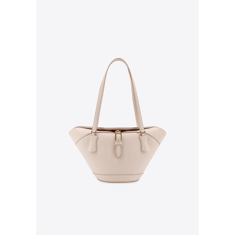 Capri Coffa Leather Shoulder Bag