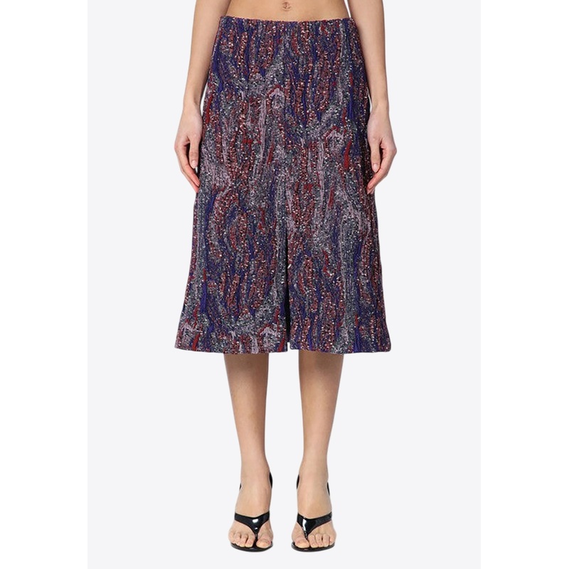 Jacquard Midi Skirt