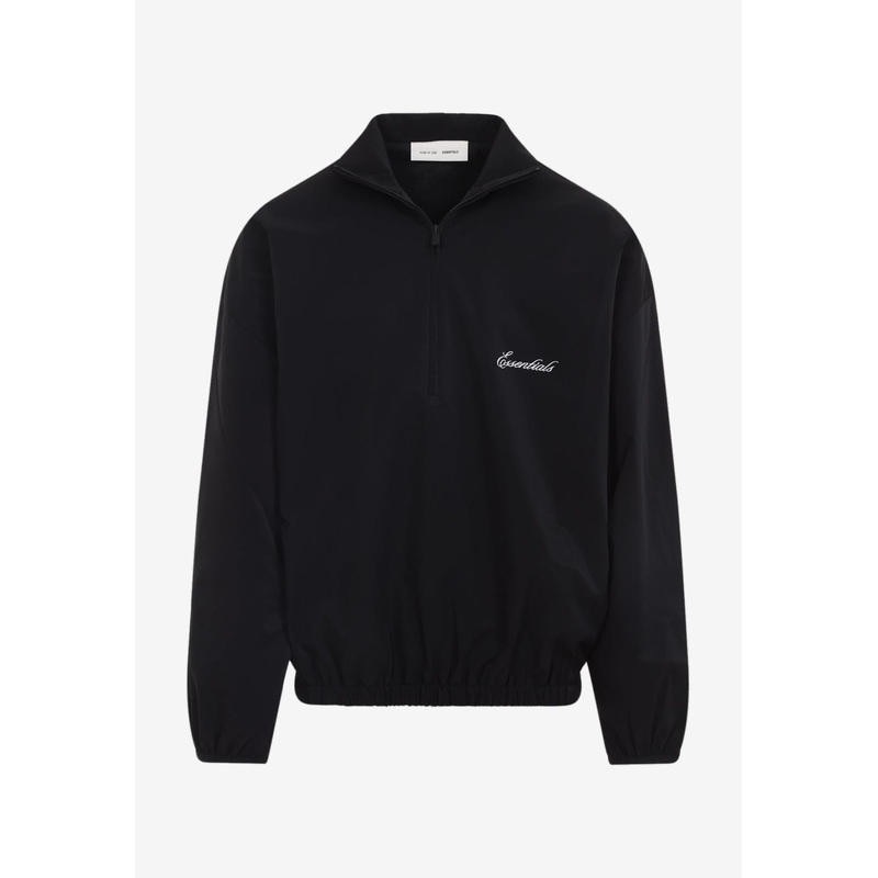 Logo Embroidered Half-Zip Sweatshirt