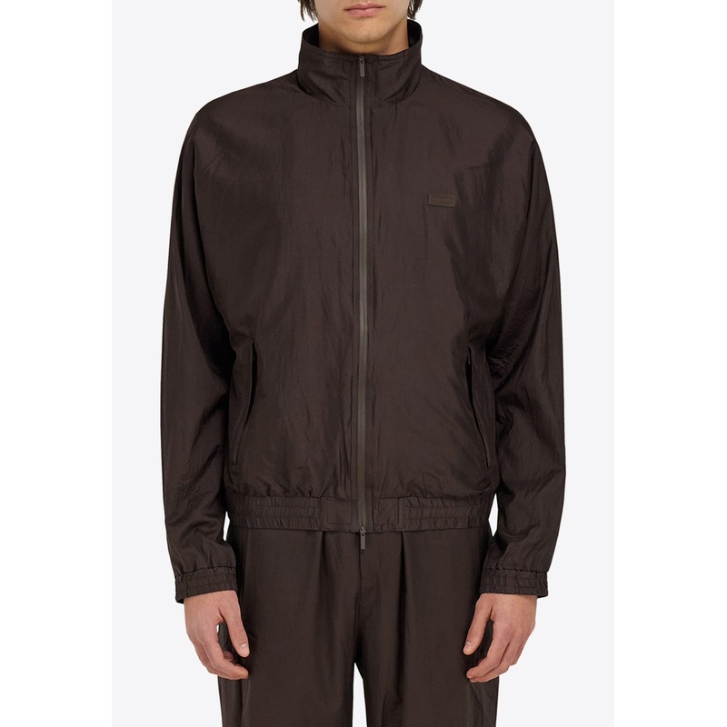 Logo Patch Zip-Up Jacket