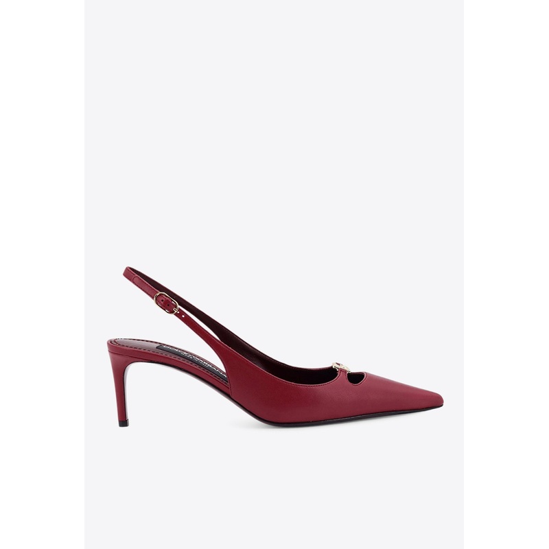 Lollo 60 Leather Slingback Pumps