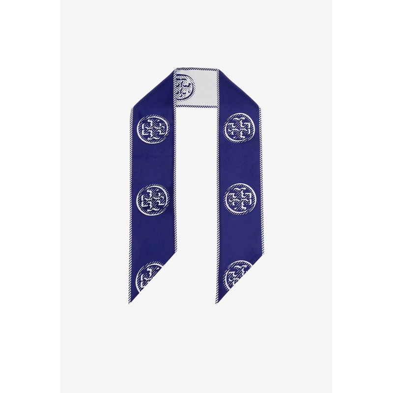 Medallion Logo Ribbon Silk Tie