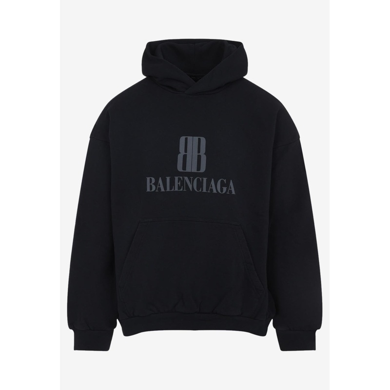 Nano BB Logo Print Hooded Sweatshirt