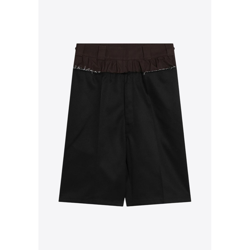 Paneled Bermuda Shorts