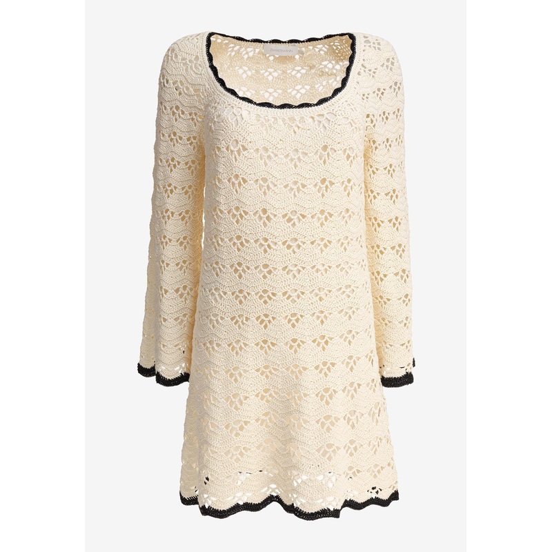 Rhiannon Crochet Knit Mini Dress