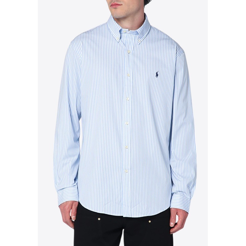 Striped Oxford Long-Sleeved Shirt