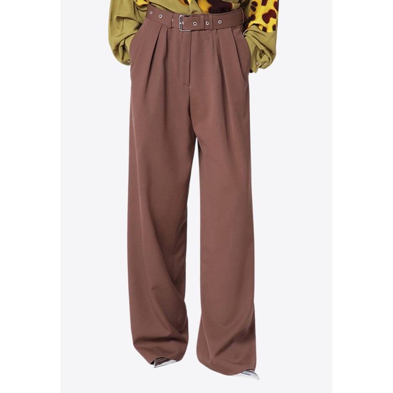 Wide-Leg Tailored Pants