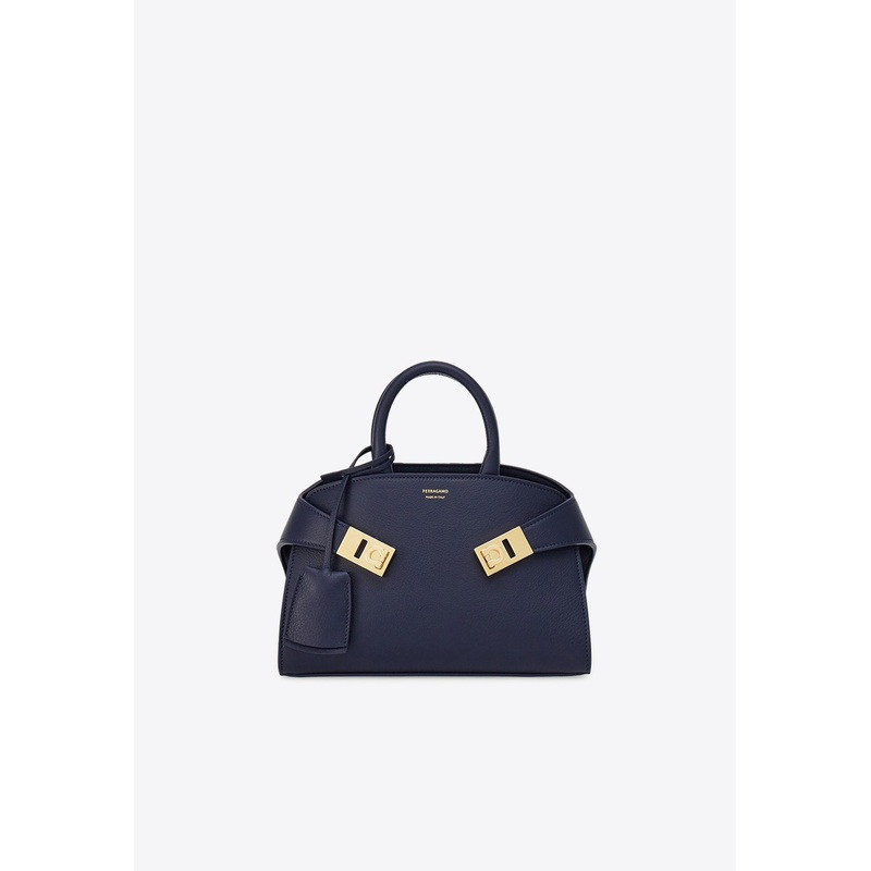 XS Hug Leather Top Handle Bag