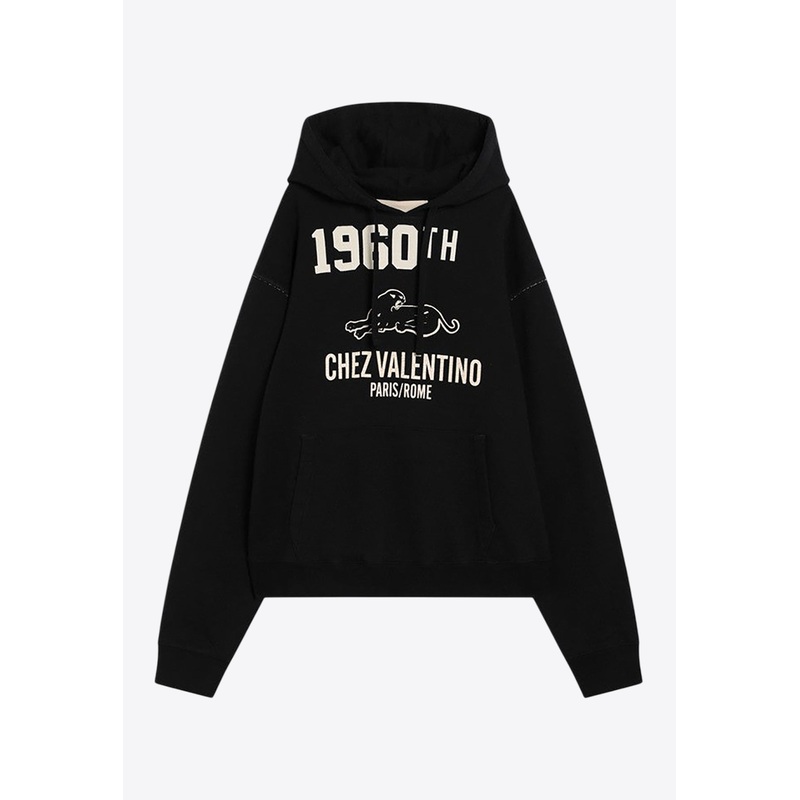 1960 Chez Logo Drawstring Hoodie