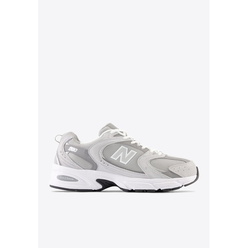 530 Low-Top Sneakers in Raincloud with Shadow Gray and Silver Metallic