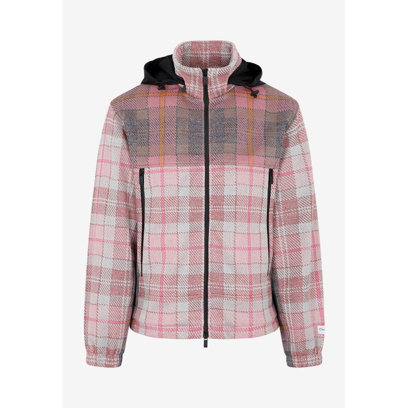 Checked Zip-Up Jacket
