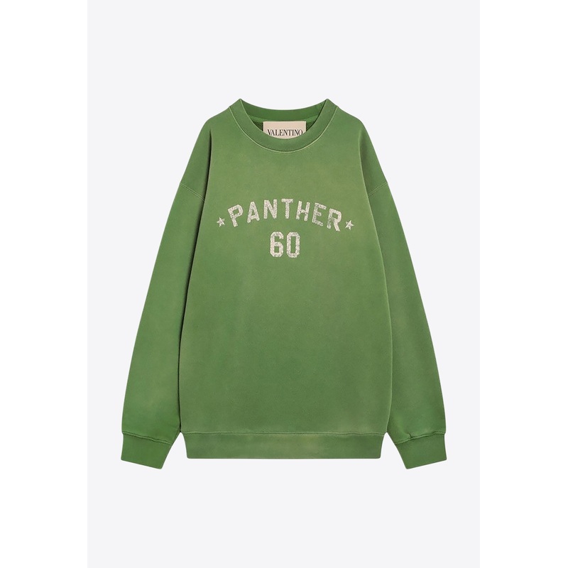 Chez Logo Vintage-Effect Sweatshirt