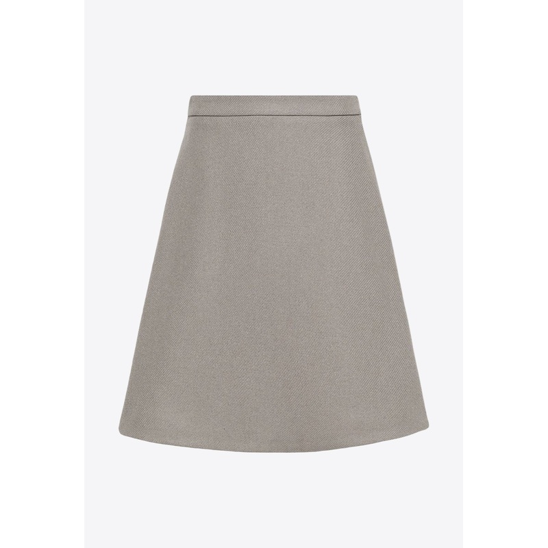 Flared Knitted A-line Skirt