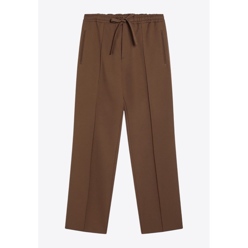 Gabardine Straight-Leg Pants