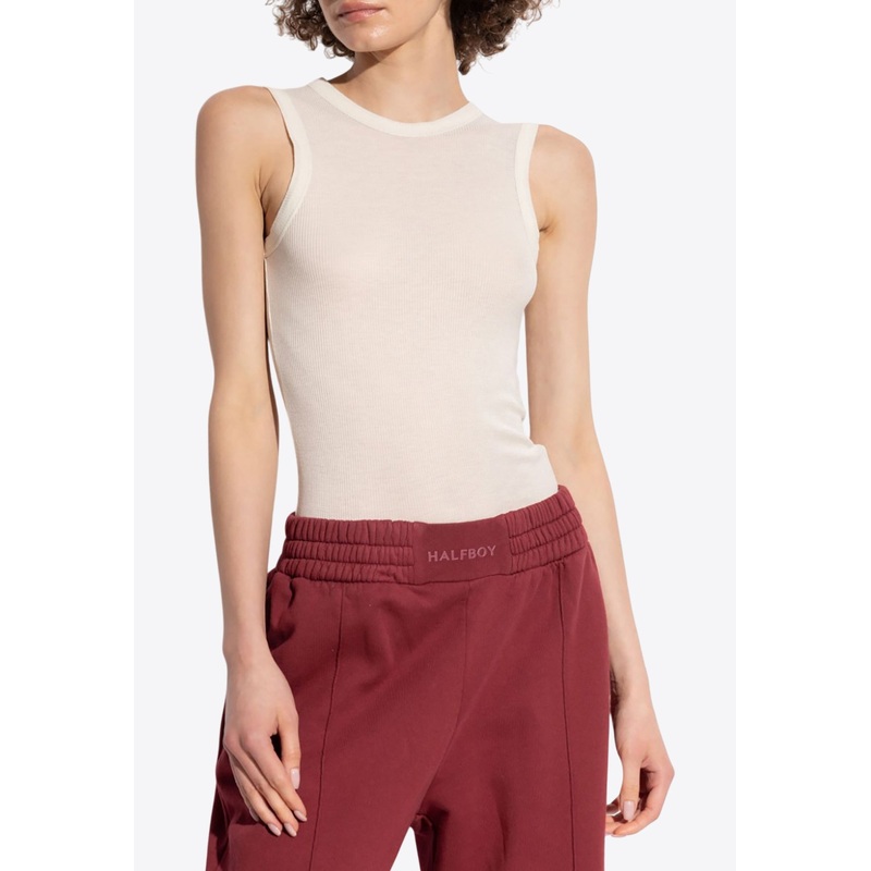 Logo Patch Crewneck Tank Top