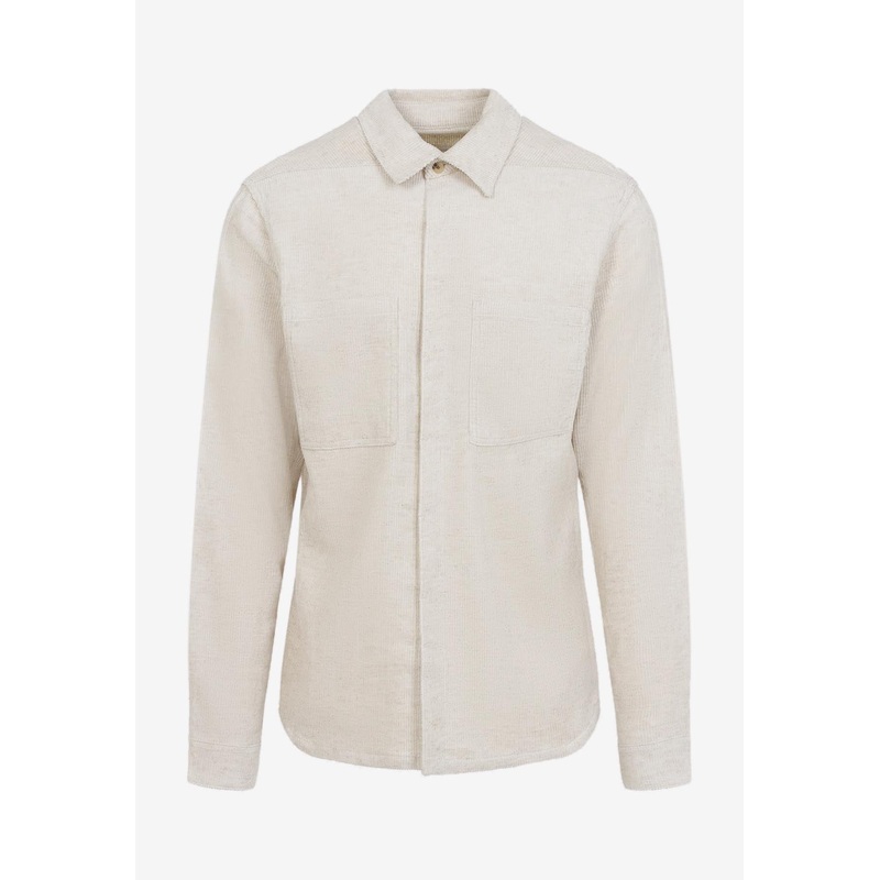 Long-Sleeved Button-Up Shirt