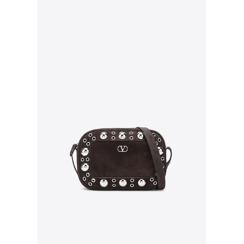 Nellcte Embellished Suede Messenger Bag