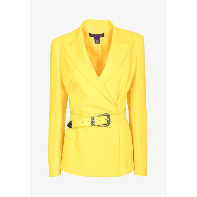 Single-Breasted Blazer with Belt