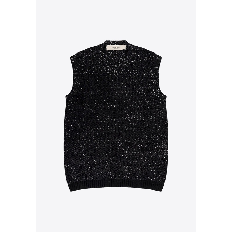 Sleeveless V-neck Sweater