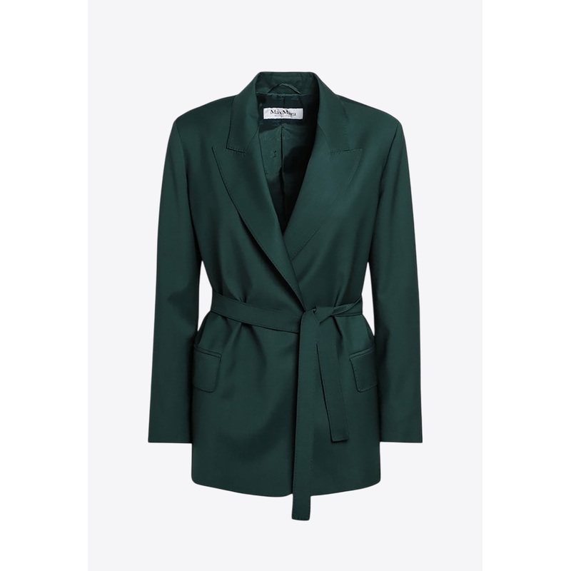 Talento Wool Canvas Wrap Blazer