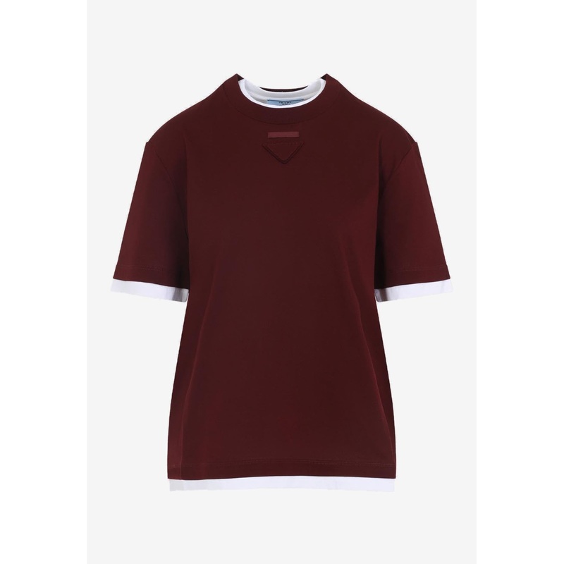 Triangle Logo Layered T-shirt