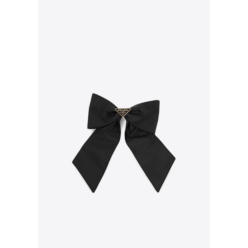 Triangle Logo Ribbon Hair Clip