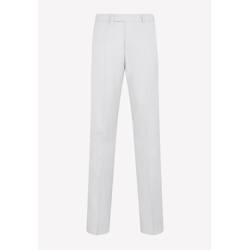 Wool Straight-Leg Pants