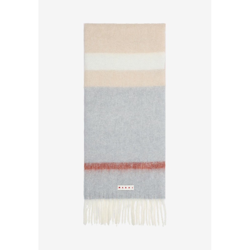 Alpaca-Blend Fringed Scarf