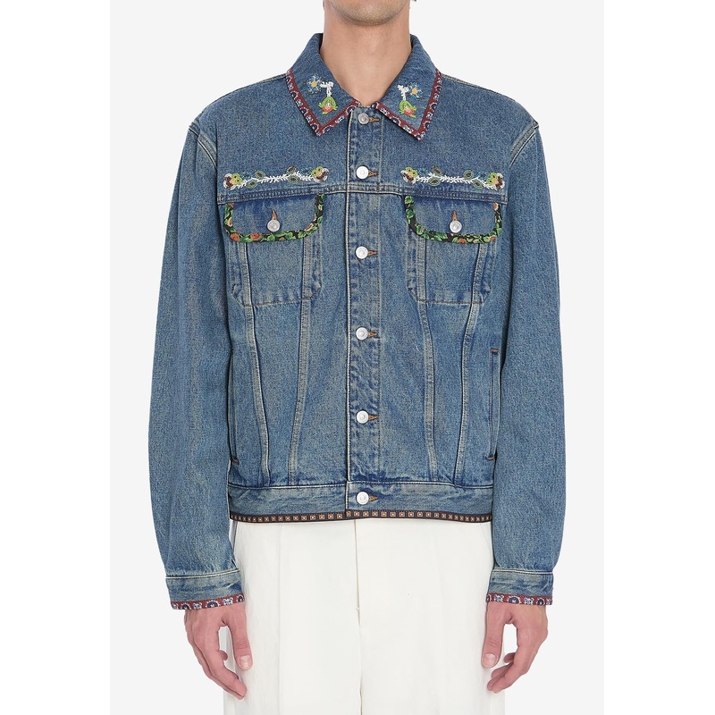 Beaded Denim Jacket
