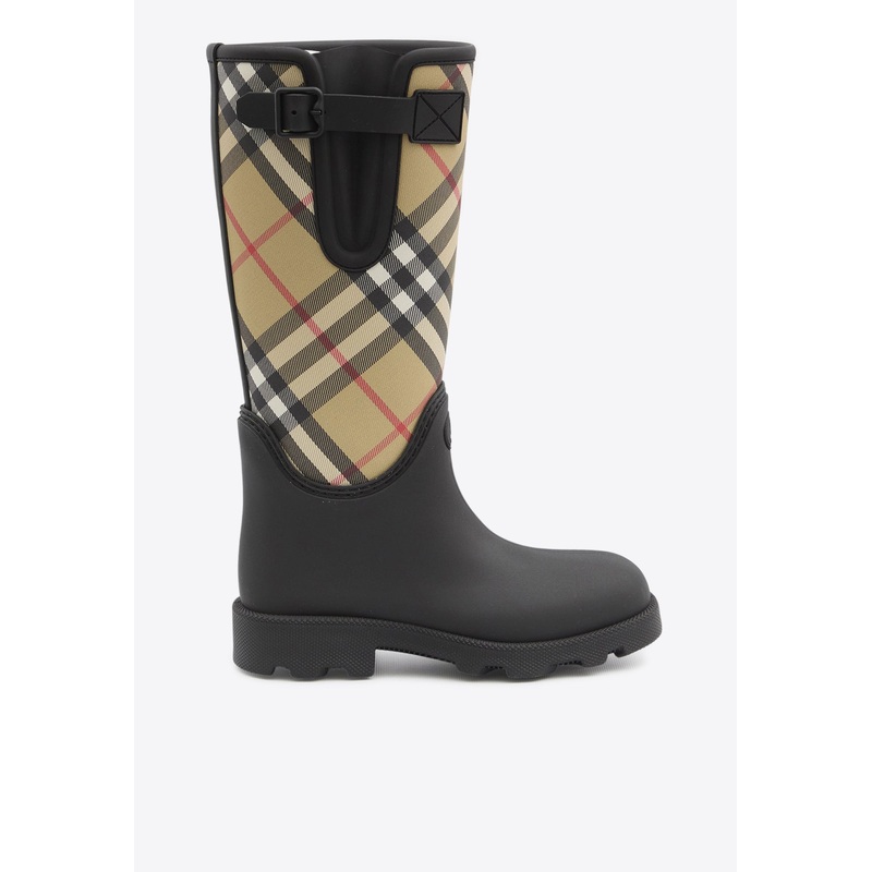 Checked Rain Boots