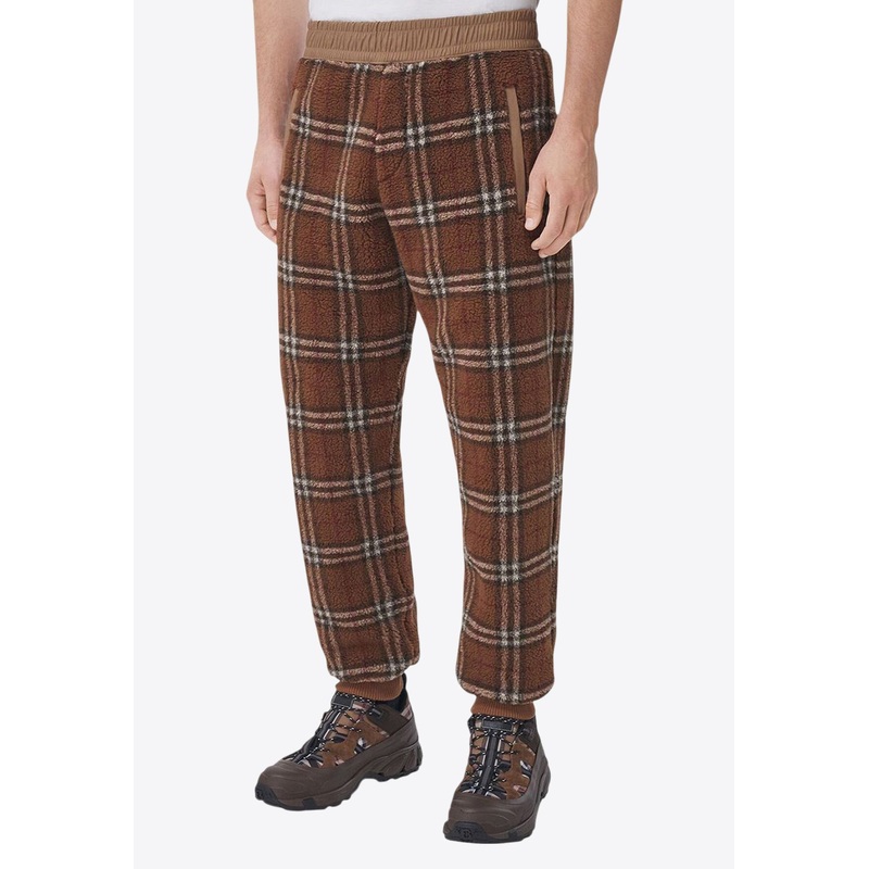 Checked Track Pants