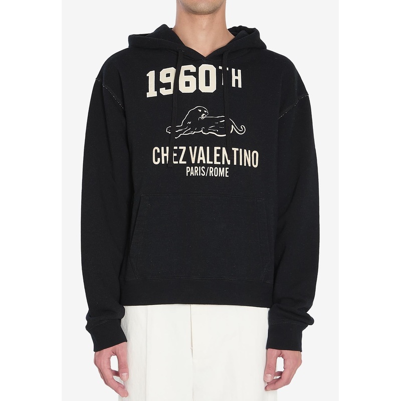 Chez Logo Vintage Hooded Sweatshirt