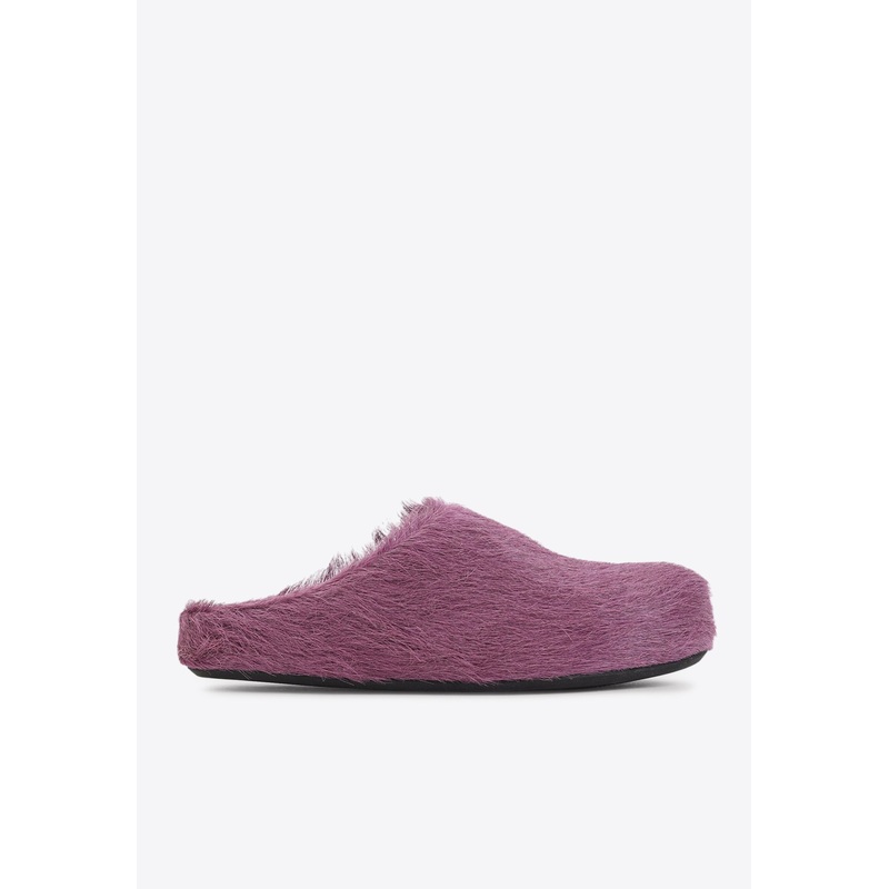 Fussbett Mules in Calf Hair