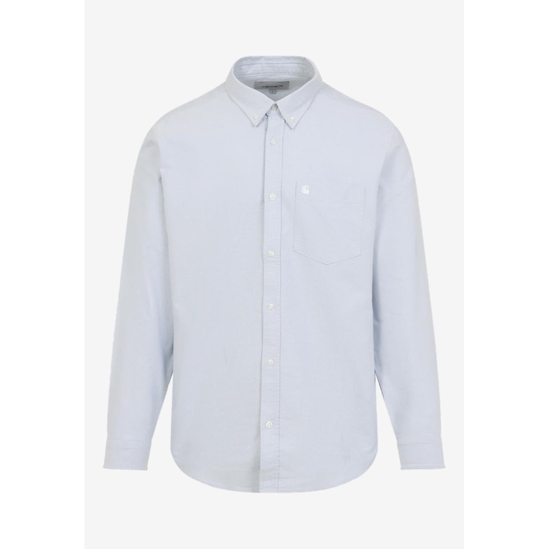 Long-Sleeved Logo-Embroidered Shirt